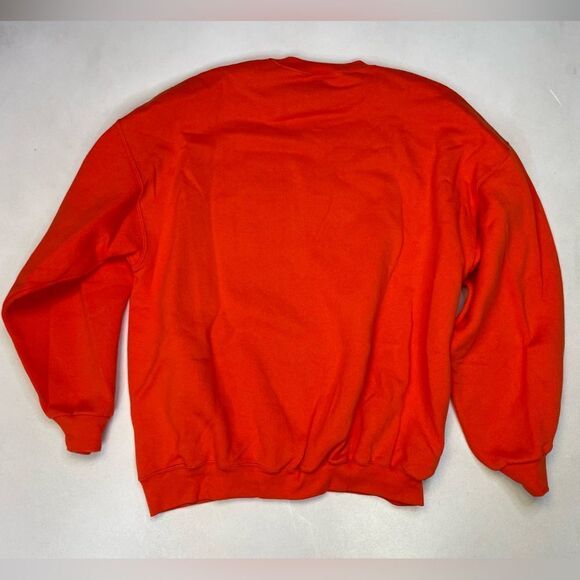 VINTAGE Tultex Superweight Blank Crewneck Sweatshirt Men XXL Orange 90s USA - Picture 2 of 4